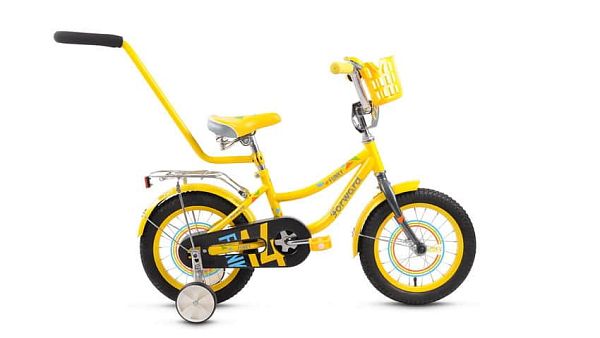Велосипед городской FORWARD Funky 14 boy 14"  1 ск. желтый глянцевый FORWARD Funky 14 boy  желтый гл