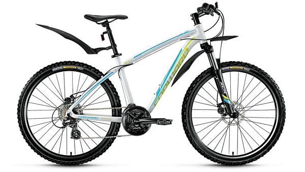 Велосипед горный FORWARD Agris 2.0 disc 26" 17" 21 ск. белый глянцевый FORWARD Agris 2.0 disc 17" бе