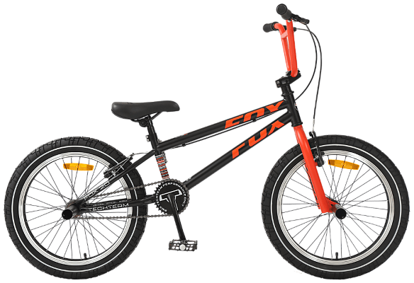 Велосипед BMX  Tech Team FOX 20" 20,5" черно-красный 560020 
