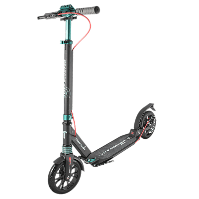 Самокат Детский Tech Team CITY SCOOTER disk brake черно-зеленый  NN002301