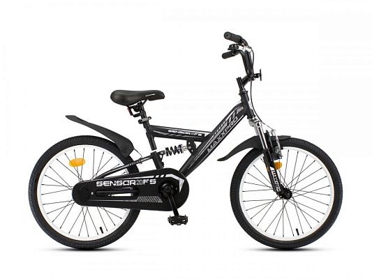 Велосипед детский MAXXPRO SENSOR FS 20"   ск. черно-серый Y2011-3 