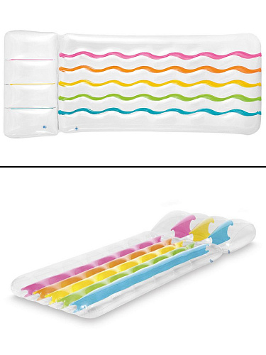 Надувной матрас INTEX Радужный 203x84 см. 58724EU фото 3 Надувной матрас INTEX Радужный 203x84 см. 58724EU фото 3