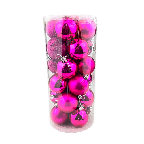													Набор шаров 6 см 24 шт розовый WL-6024Pink фото 4