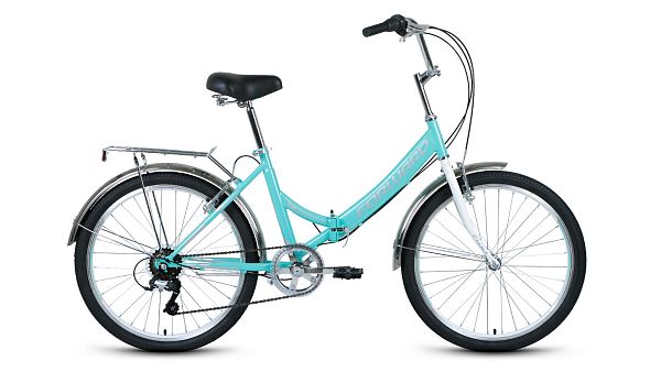 Велосипед городской складной FORWARD Valencia 2.0 24" 16" 6 ск. мятный/серый RBKW1C246002  Велосипед городской складной FORWARD Valencia 2.0 24" 16" 6 ск. мятный/серый RBKW1C246002