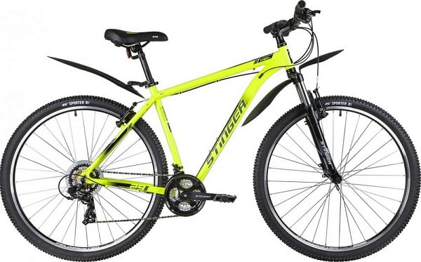 Велосипед горный Stinger ELEMENT STD 29" 20" 21 ск. зеленый 29AHV.ELEMSTD.20GN0 2020