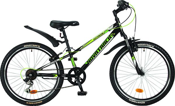 Велосипед горный Novatrack EXTREME 24" 10" 6 ск. черный 24SH6SV.EXTREME.10BK7 