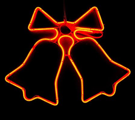 Светодиодная фигура Колокольчик  красный  К130-494