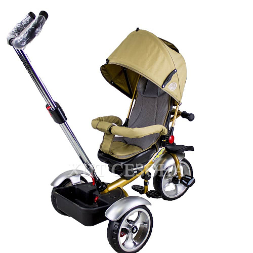 Велосипед трехколесный бежевый Y087-H36069 фото 3 Велосипед трехколесный бежевый Y087-H36069 фото 3