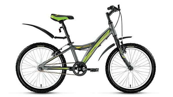 Велосипед горный FORWARD Comanche 1.0 20" 10,5" 1 ск. серый матовый FORWARD Comanche 1.0 10,5" серый