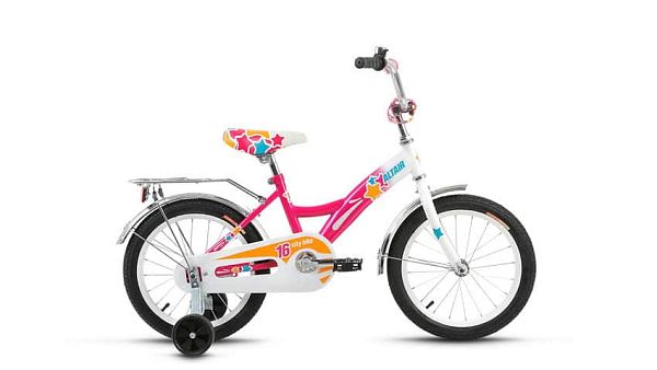 Велосипед детский ALTAIR City girl 16"  1 ск. розовый глянцевый ALTAIR City girl 16  розовый 