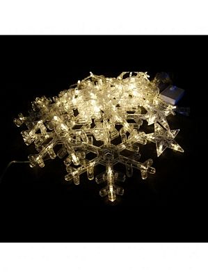 Уценка Светодиодная нить Роса 3 м, белый теплый , 8 режимов, провод прозрачный, К130-810