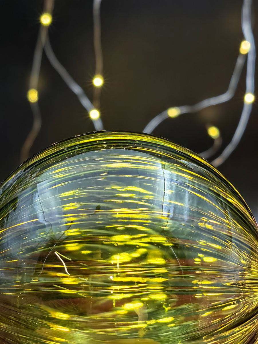 Шар прозрачный/зеленый 8 см, стекло Merry Green MG24027 фото 4 Шар прозрачный/зеленый 8 см, стекло Merry Green MG24027 фото 4