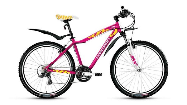 Велосипед горный FORWARD Lima 1.0 26" 15" 18 ск. розовый матовый FORWARD Lima 1.0 15" розовый матовы