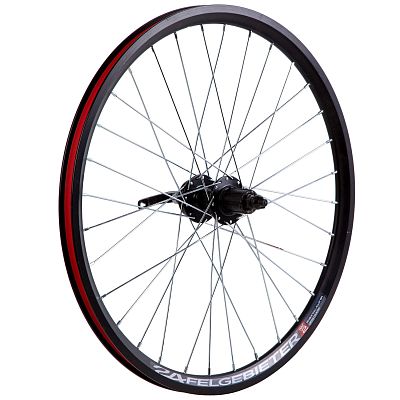 Колесо 24" Felgebieter, под кассету 8/9/10/11 скоростей O.L.D. , 32H, дисковый, под ротор 6 болтов, 