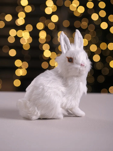 													Зайчик 16х14 см белый 0627-34