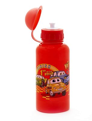 Велофляга Vinca sport Машинки с защитной крышкой 500 мл красная VSB 03 red