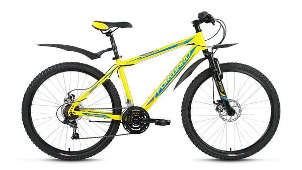 Велосипед горный FORWARD Sporting 2.0 disk 26" 17" 21 ск. желтый матовый FORWARD Sporting 2.0 disk 1