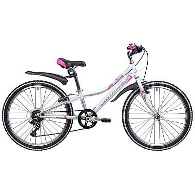 Велосипед горный Stinger ALICE 24" 10" 6 ск. белый 24SH6SV.ALICE.10WT9 