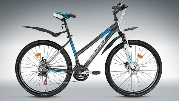 Велосипед горный FORWARD Jade 2.0 disc (2015) 26" 15" 18 ск. серый глянцевый FORWARD Jade 2.0 disc (