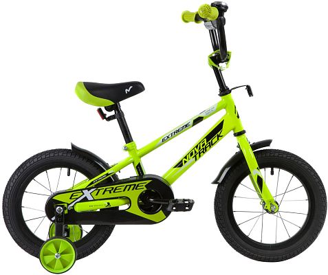 Велосипед детский  Novatrack EXTREME 14" 8,5" зеленый 143EXTREME.GN21 2021
