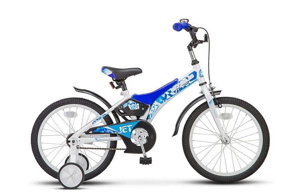 Велосипед детский  STELS JET 16" 9" бело-синий LU077120 