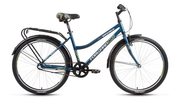 Велосипед городской FORWARD Barcelona Air 2.0 26" 17" 3 ск. синий матовый FORWARD Barcelona Air 2.0 