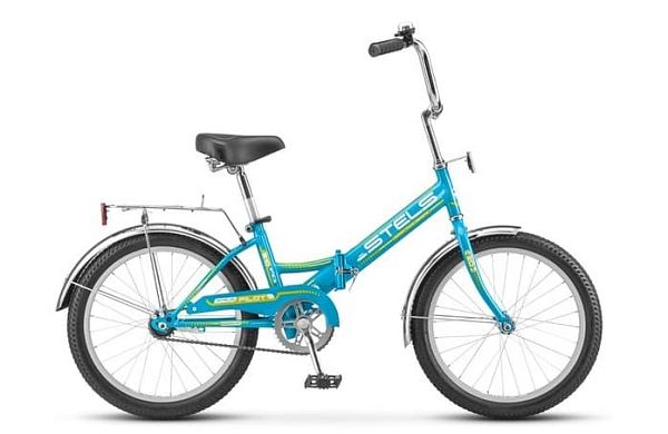 Велосипед городской складной STELS PILOT 310 20" 13" 1 ск. голубой/желтый LU076012 