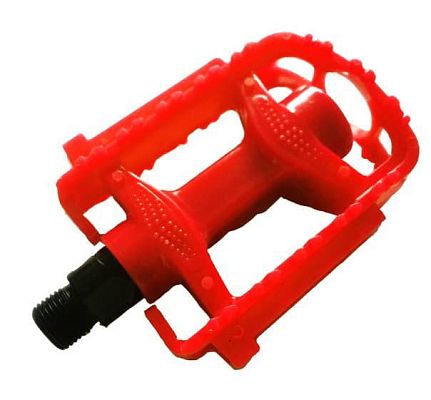 Педали для детских велосипедов Vinca sport VP 831, 87x60x24 мм, пластик с шипами, 9/16", шариковые/н