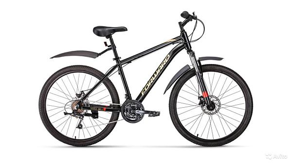 Велосипед горный FORWARD Hardi 2.0 disk 26" 17" 21 ск. черный FORWARD Hardi 2.0 disk 17" черный 
