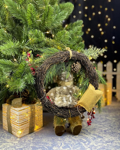 													Венок с сантой HS1054 фото 2