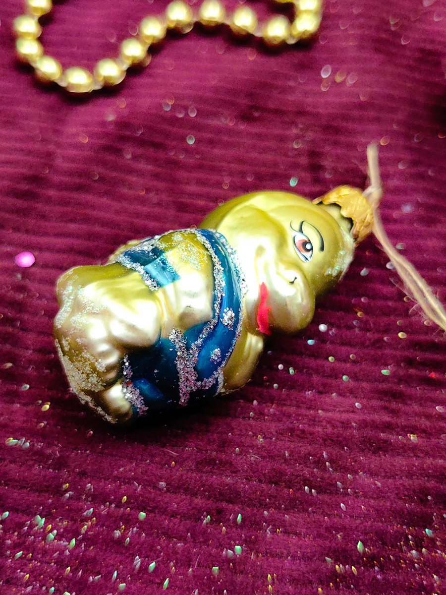 Елочная игрушка Дракон оливковый 6 см, стекло // дракон фото 3 Елочная игрушка Дракон оливковый 6 см, стекло // дракон фото 3