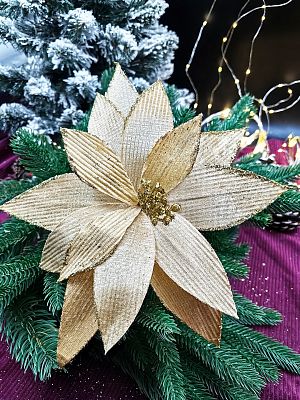 Цветок шампань d 28 см Flo-12-61champane