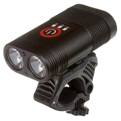 Фонарь передний STG BC-FL1582 белый, 2 диода 600 люмен, 5 режимов, встроенный аккумулятор 1800 mAh Х