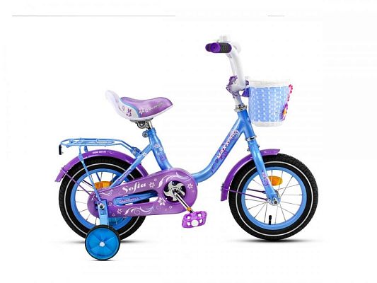 Велосипед детский  MAXXPRO SOFIA 12"  Бирюзово-сиреневый SOFIA-12-3 
