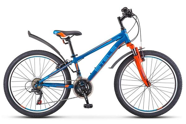 Велосипед горный хардтейл  STELS Navigator 400 V 24" 12" темно-синий/красный LU074812 