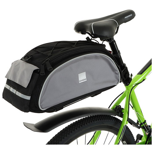 													Велосумка на багажник Sahoo , 42х1х5 см,   черный 7303628 фото 2