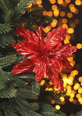 Цветок красный d  см 2016009R