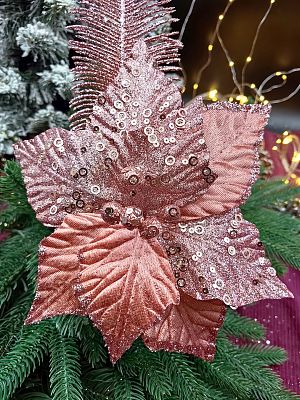 Цветок розовое золото d  см Flo-12-51rosegold