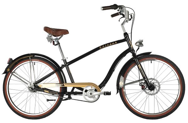Велосипед круизёр Stinger CRUISER 7SM 26" 18" 7 ск. черный 26AHD.CRUIS7SM.18BK1 2021