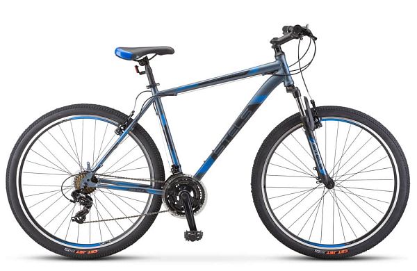 Велосипед горный STELS Navigator 900 V 29" 17,5" 21 ск. Серый/синий LU082749 