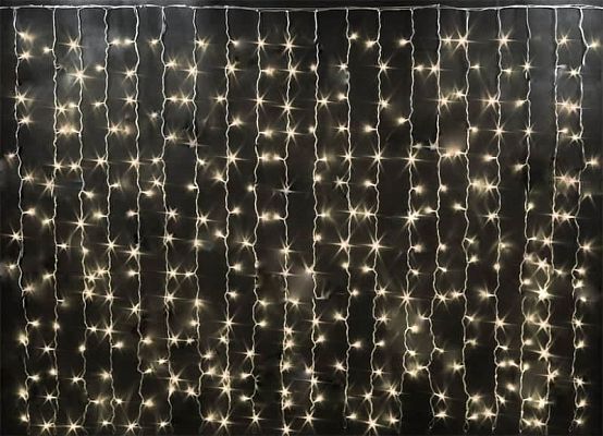 Светодиодный занавес штора 2х3 м 600 LED белый теплый 2018901
