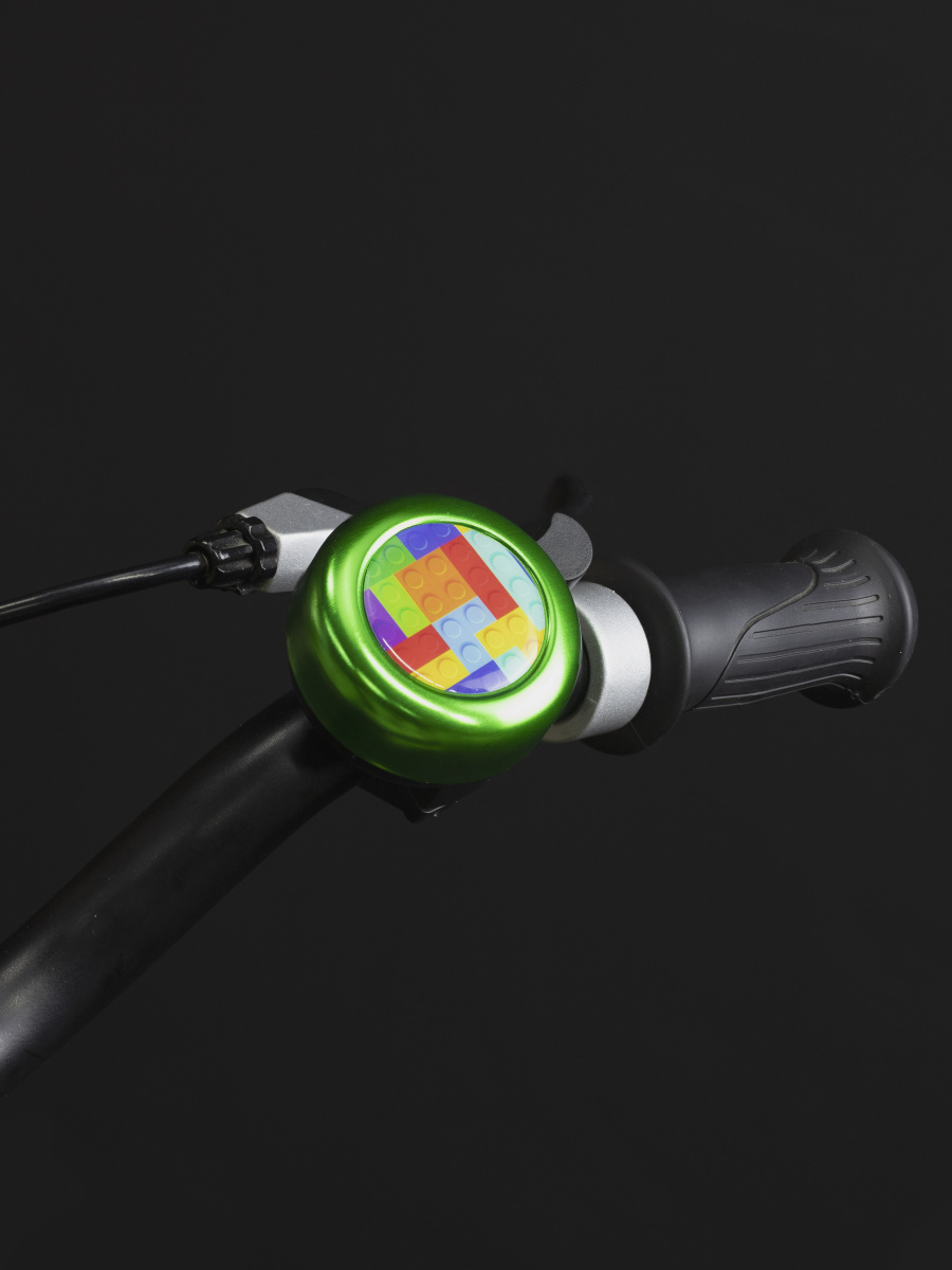 Звонок велосипедный Graffiti «Лего» черный, зеленый 7362429 фото 8 Звонок велосипедный Graffiti «Лего» черный, зеленый 7362429 фото 8
