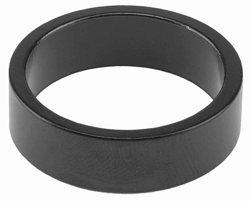 Проставочное кольцо рулевой колонки (Спейсер) 1 1/8" х 10 мм, алюминий черный