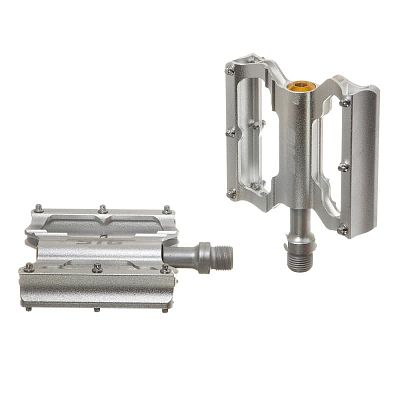 Педали STG BC-PD213, 83x82x26 мм, алюминий с металлическими шипами, 9/16", пром. подшипник, серебрис