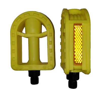 Педали для детских велосипедов Vinca sport VP 623, 85x63x30 мм, пластик, 1/2", шариковые/насыпные, ж