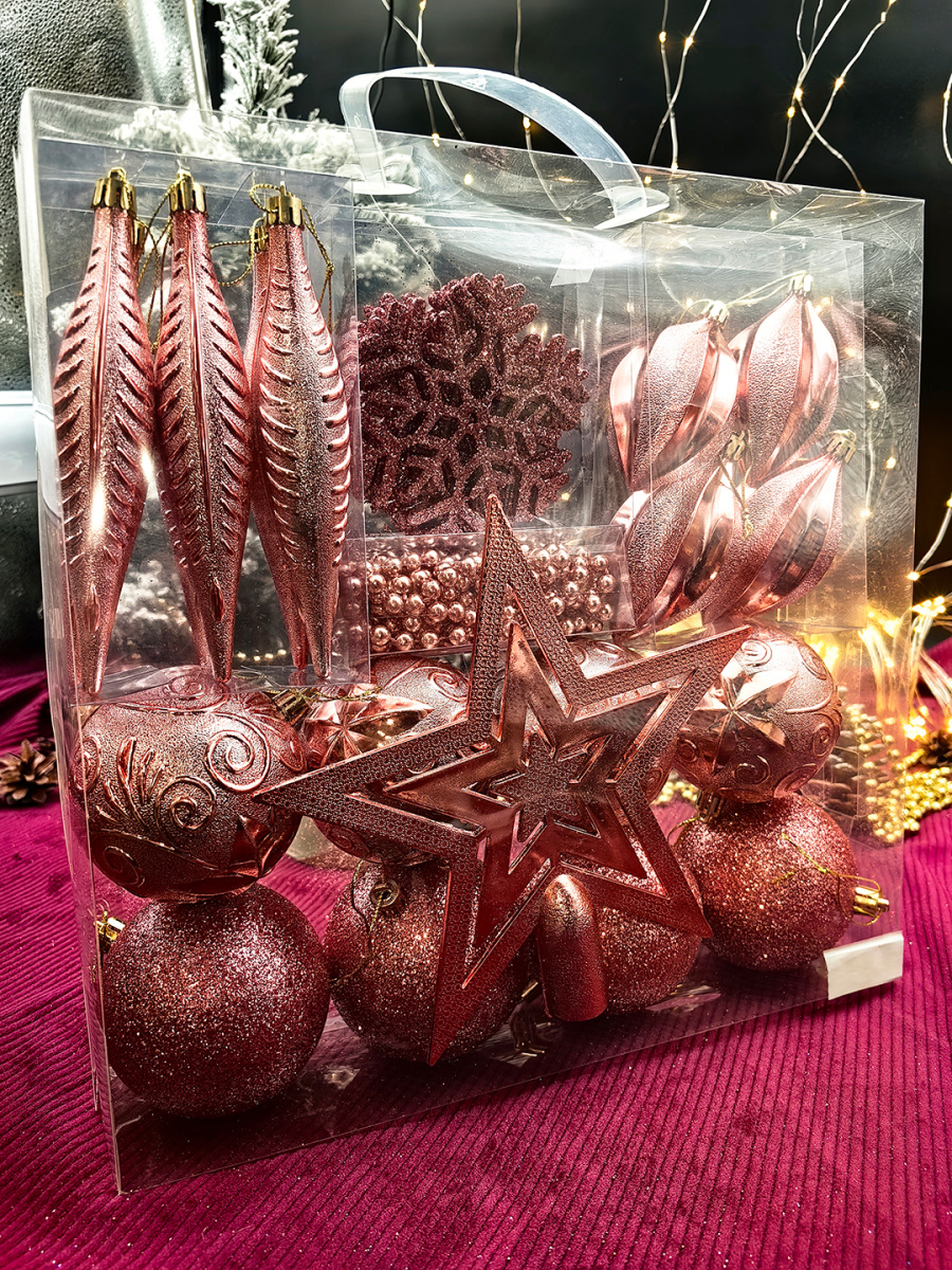 Набор шаров см 26 шт Р-5120rosegold фото 3 Набор шаров см 26 шт Р-5120rosegold фото 3