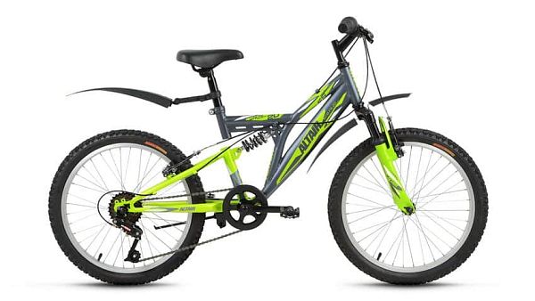 Велосипед детский ALTAIR MTB FS 20" 13" 6 ск. серый глянцевый ALTAIR MTB FS 20 13" серый 