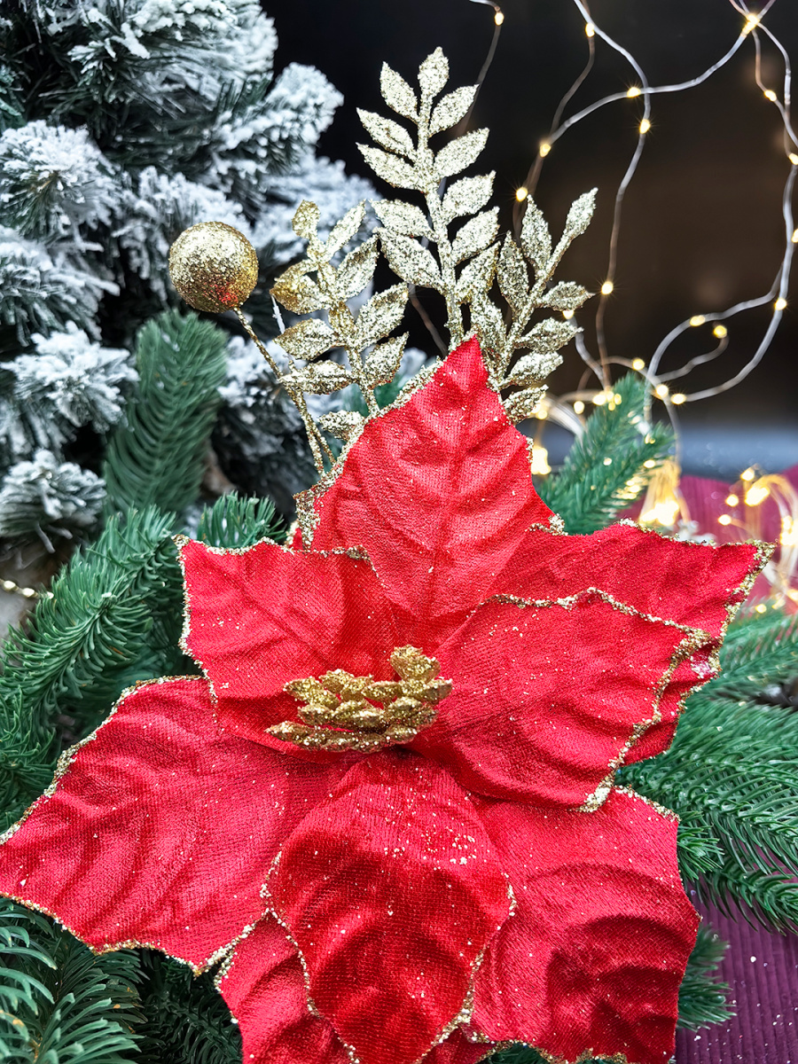 Цветок красный d см Flo-12-54red фото 2 Цветок красный d см Flo-12-54red фото 2