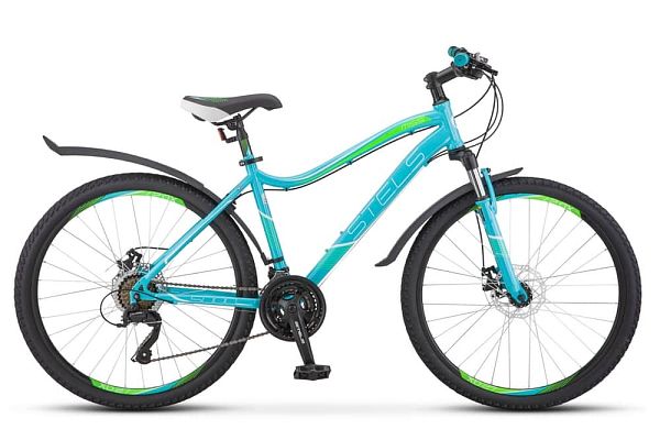 Велосипед горный STELS MISS 5000 MD 26" 17" 21 ск. бирюзовый LU074099 