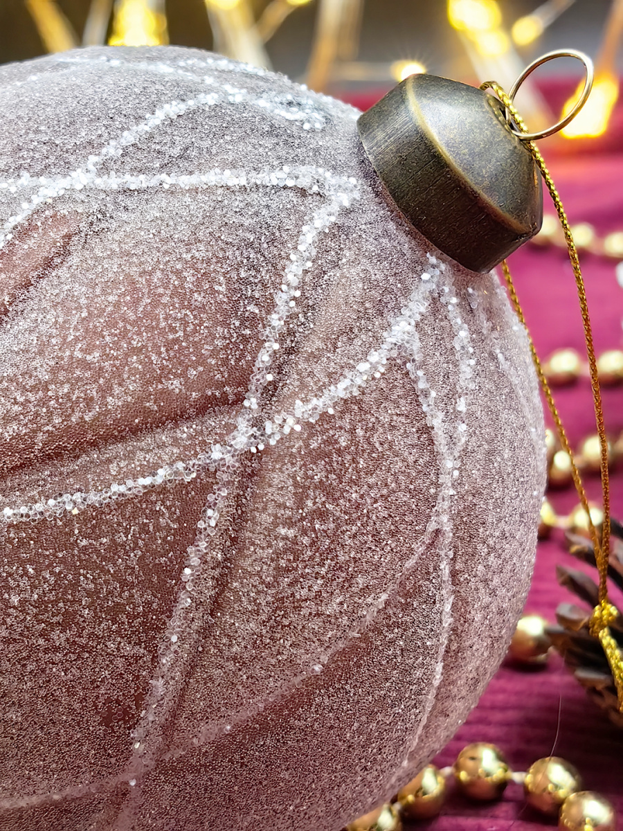 Шар орхидея 10 см, стекло Merry Green MG24192 фото 3 Шар орхидея 10 см, стекло Merry Green MG24192 фото 3